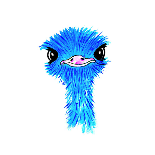 Blue Emu Art Print