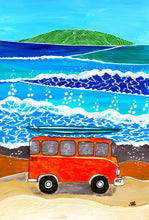 Load image into Gallery viewer, Orange Bus Art Print
