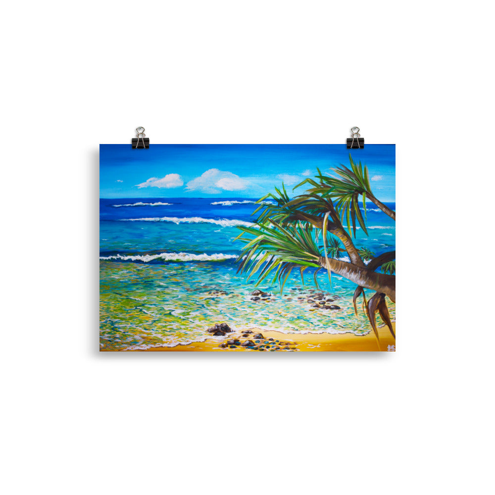 Pandanus Beach Art Print 20 x 30cm