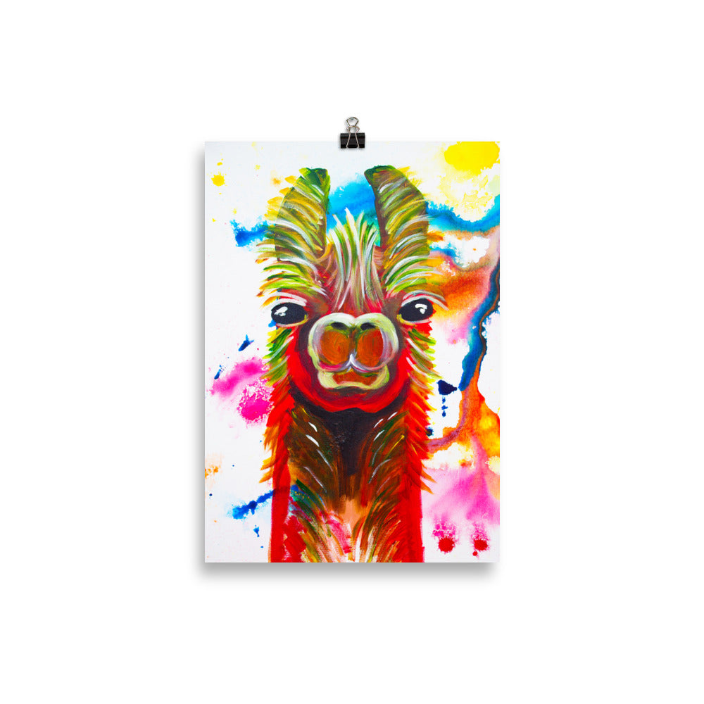 Llama Art Print 20 x 30cm