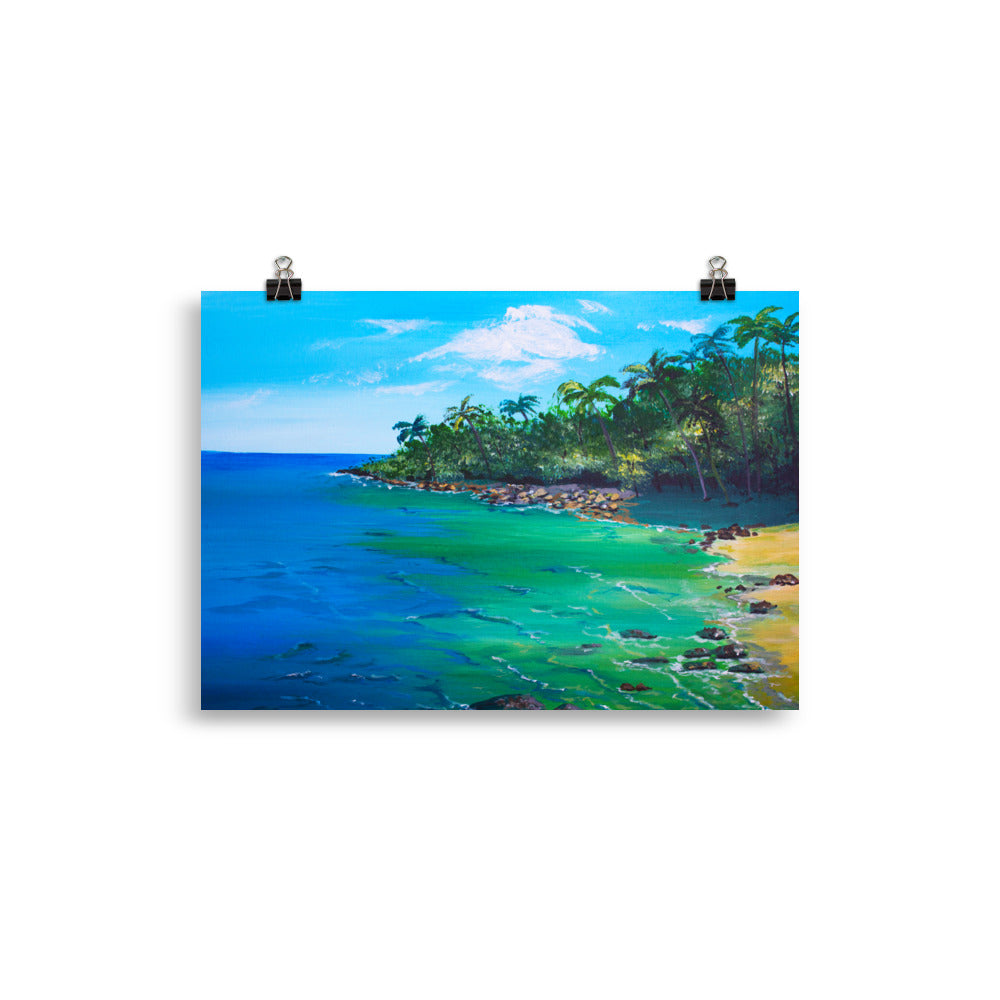 Tropical Shore Art Print 20 x 30cm