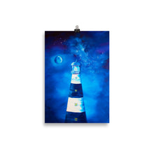 Load image into Gallery viewer, Moonlight Lighthouse Art Print 20 x 30cm
