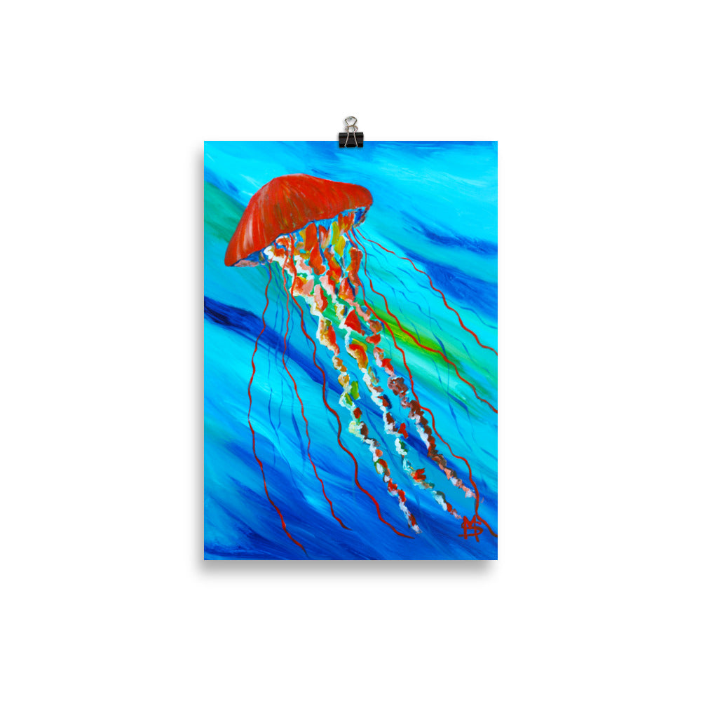 Jellyfish Art Print - 20 x 30 cm