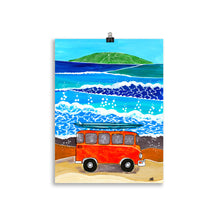 Load image into Gallery viewer, Orange Bus Art Print 30x 40cm
