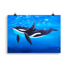 Load image into Gallery viewer, Orca Art Print 50 x 70cm
