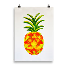 Load image into Gallery viewer, Golden Pineapple Art Print - 50 x 70 cm
